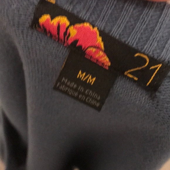 Pretty Blue Cotton Forever 21 Cardigan - Picture 5 of 6